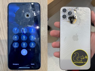 iPhone 11 Pro Max bị bắn xuyên thủng một lỗ nhưng vẫn hoạt động bình thường