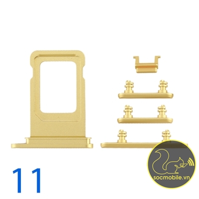 Bộ Phím Bấm - Khay Sim iPhone 11