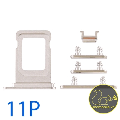 Bộ Phím Bấm - Khay Sim Thay Thế iP 11 pro