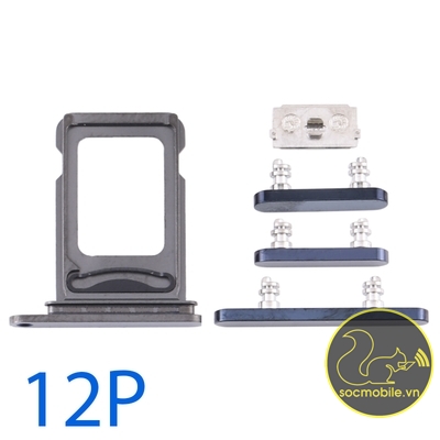 Bộ Phím Bấm - Khay Sim Thay Thế iP 12 Pro