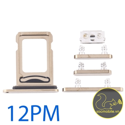 Bộ Phím Bấm - Khay Sim Thay Thế iP 12 Promax