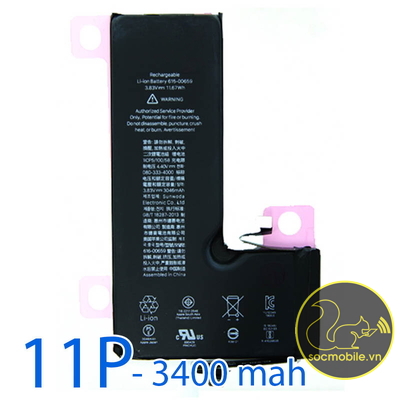 Pin Dung Lượng Cao Thay Thế iP 11 Pro 3400mah